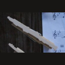 clip per spartito per oboe, fatto a mano, in legno massiccio, regalo per musicista oboista 